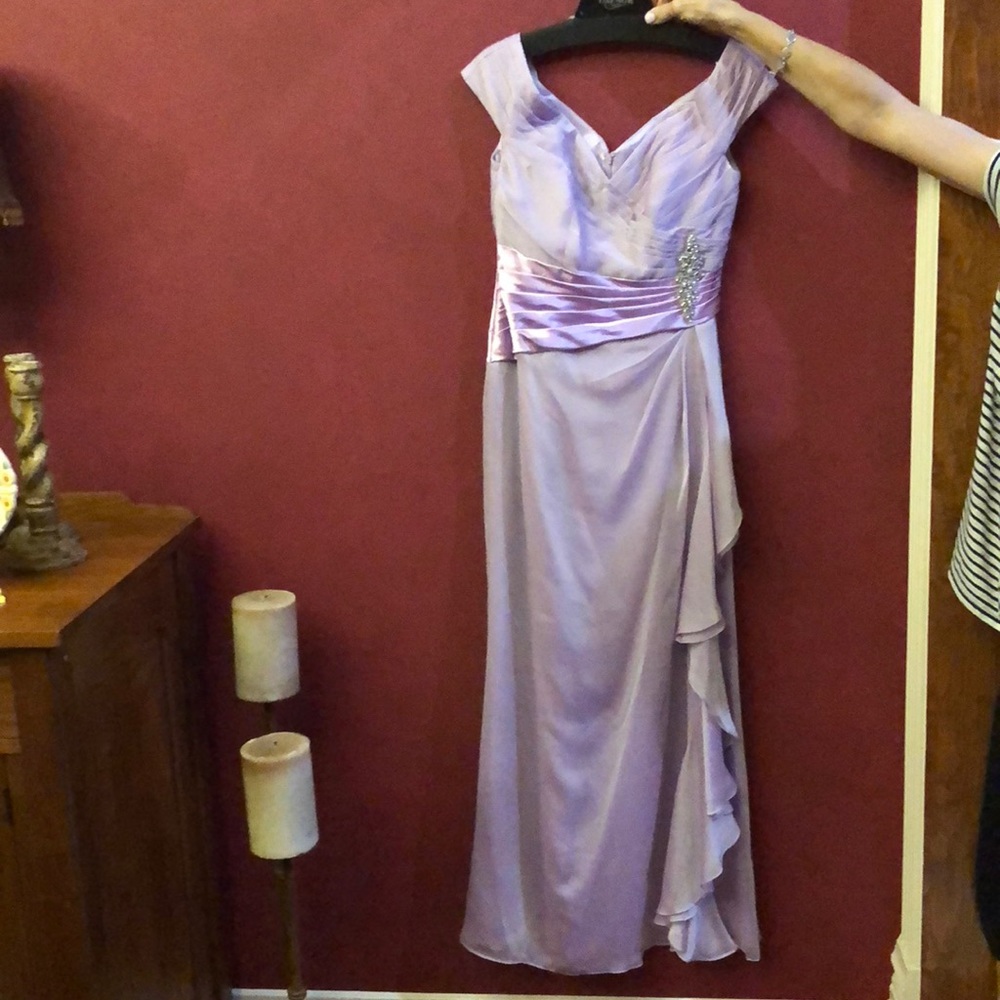 Orchid mother of the bride dress